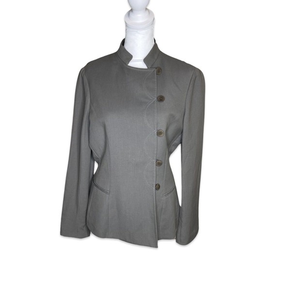 Giorgio Armani Blazer, Size 42 Made in Italy Vintage Gray Suit Jacket - Picture 1 of 16